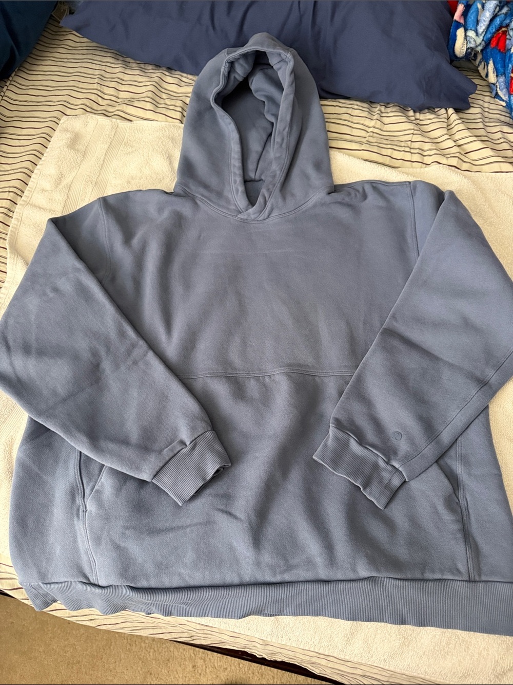 Men's Lululemon Steady State Blue Hooded Pullover Sweatshirt